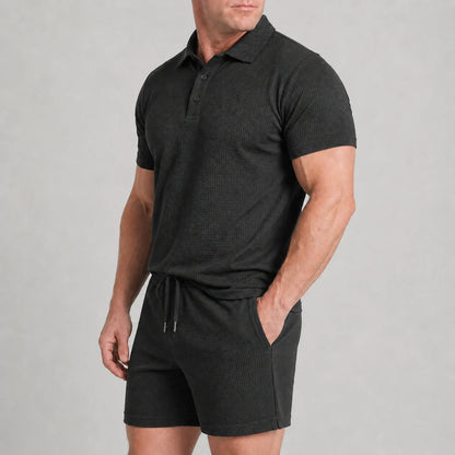 Capri Set - Ultrabequeme Shorts und Polohemd für Männer