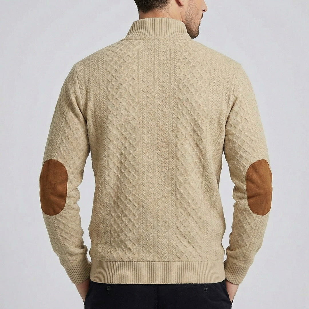 Crown - Klassischer Stehkragen-Pullover für Männer