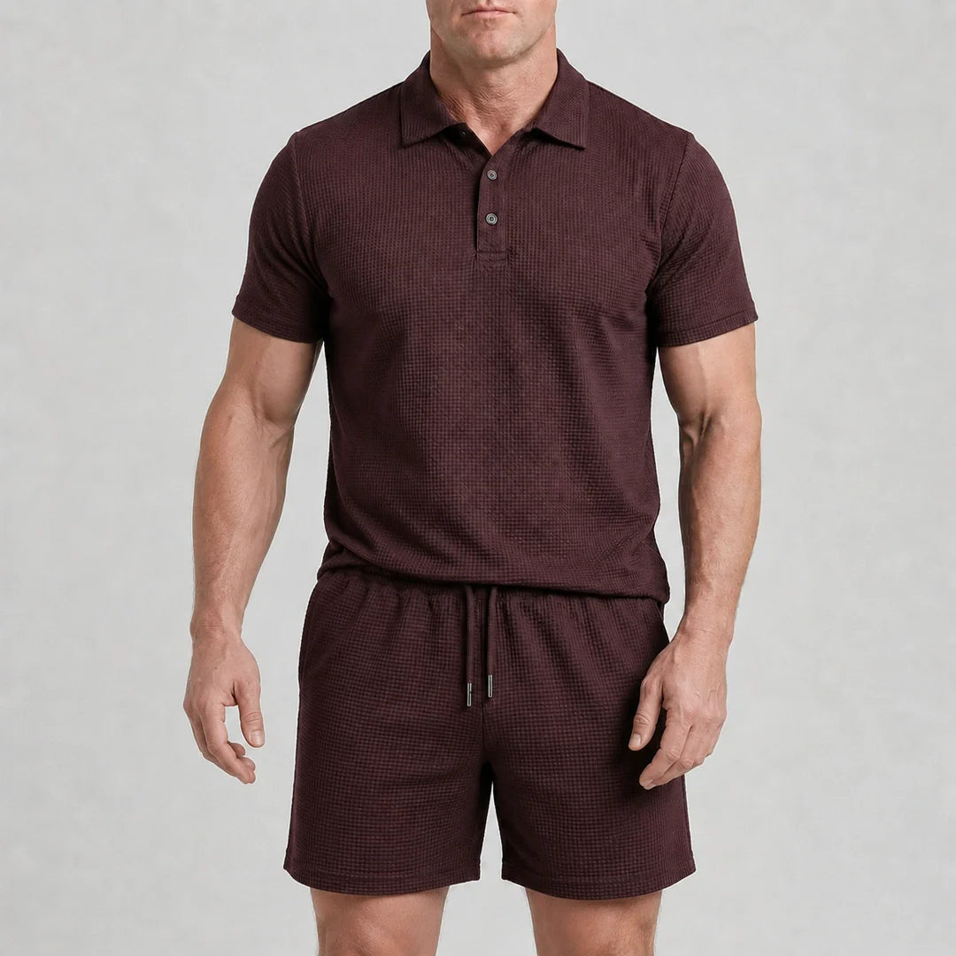 Capri Set - Ultrabequeme Shorts und Polohemd für Männer