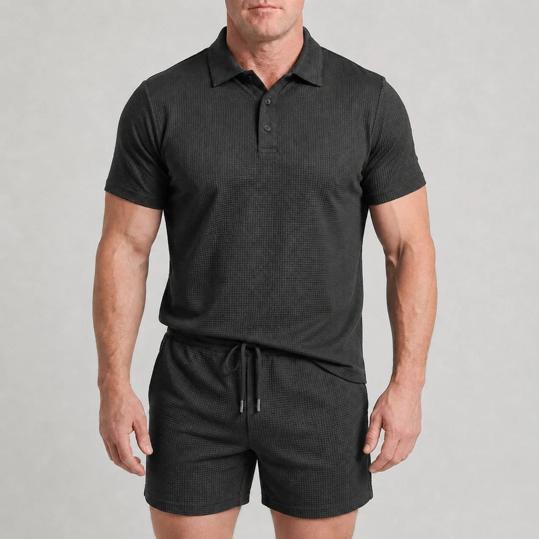 Capri Set - Ultrabequeme Shorts und Polohemd für Männer