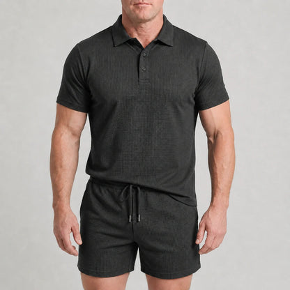 Capri Set - Ultrabequeme Shorts und Polohemd für Männer