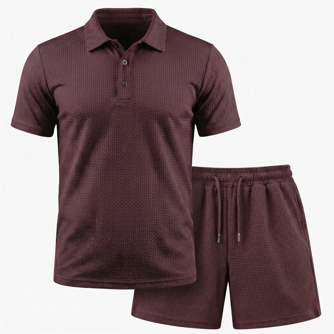 Capri Set - Ultrabequeme Shorts und Polohemd für Männer