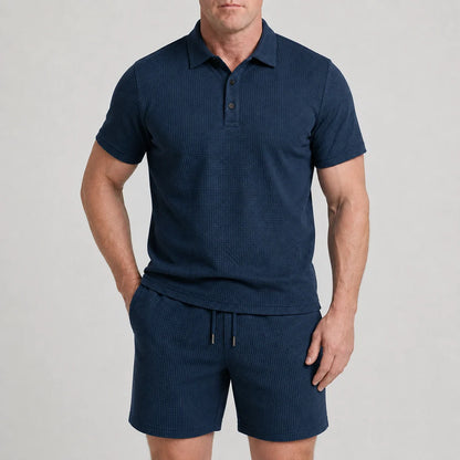 Capri Set - Ultrabequeme Shorts und Polohemd für Männer
