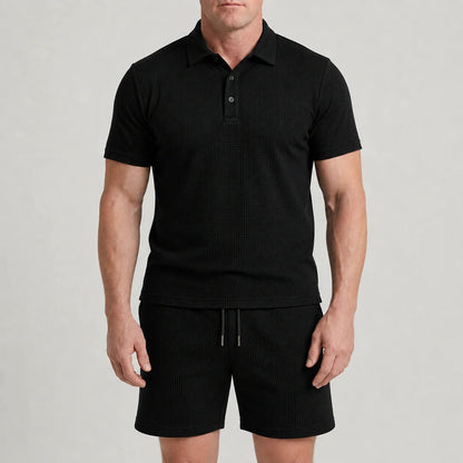 Capri Set - Ultrabequeme Shorts und Polohemd für Männer