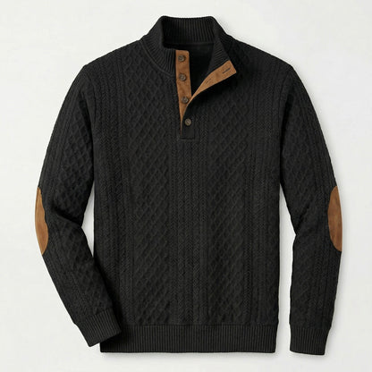 Crown - Klassischer Stehkragen-Pullover für Männer