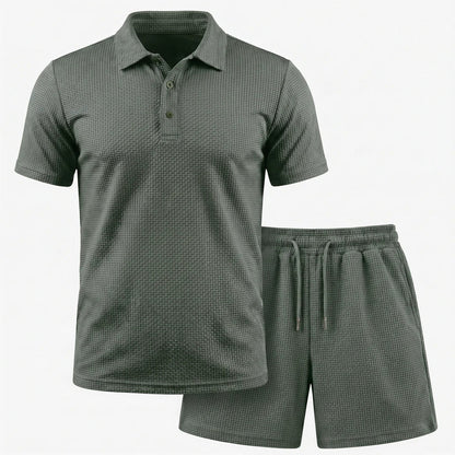 Capri Set - Ultrabequeme Shorts und Polohemd für Männer