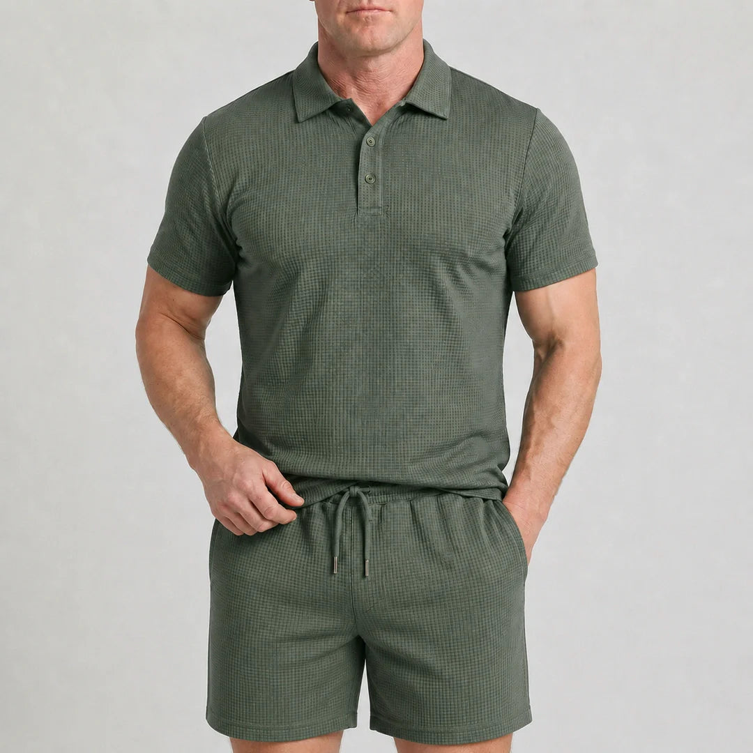 Capri Set - Ultrabequeme Shorts und Polohemd für Männer