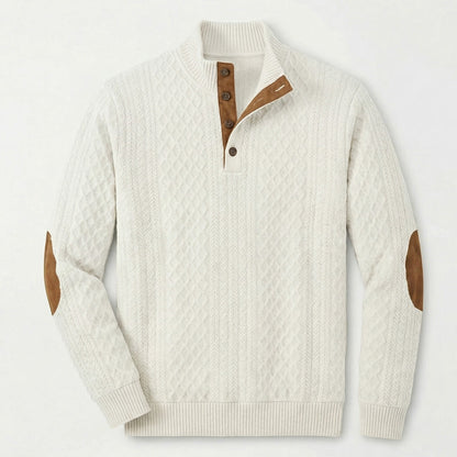 Crown - Klassischer Stehkragen-Pullover für Männer