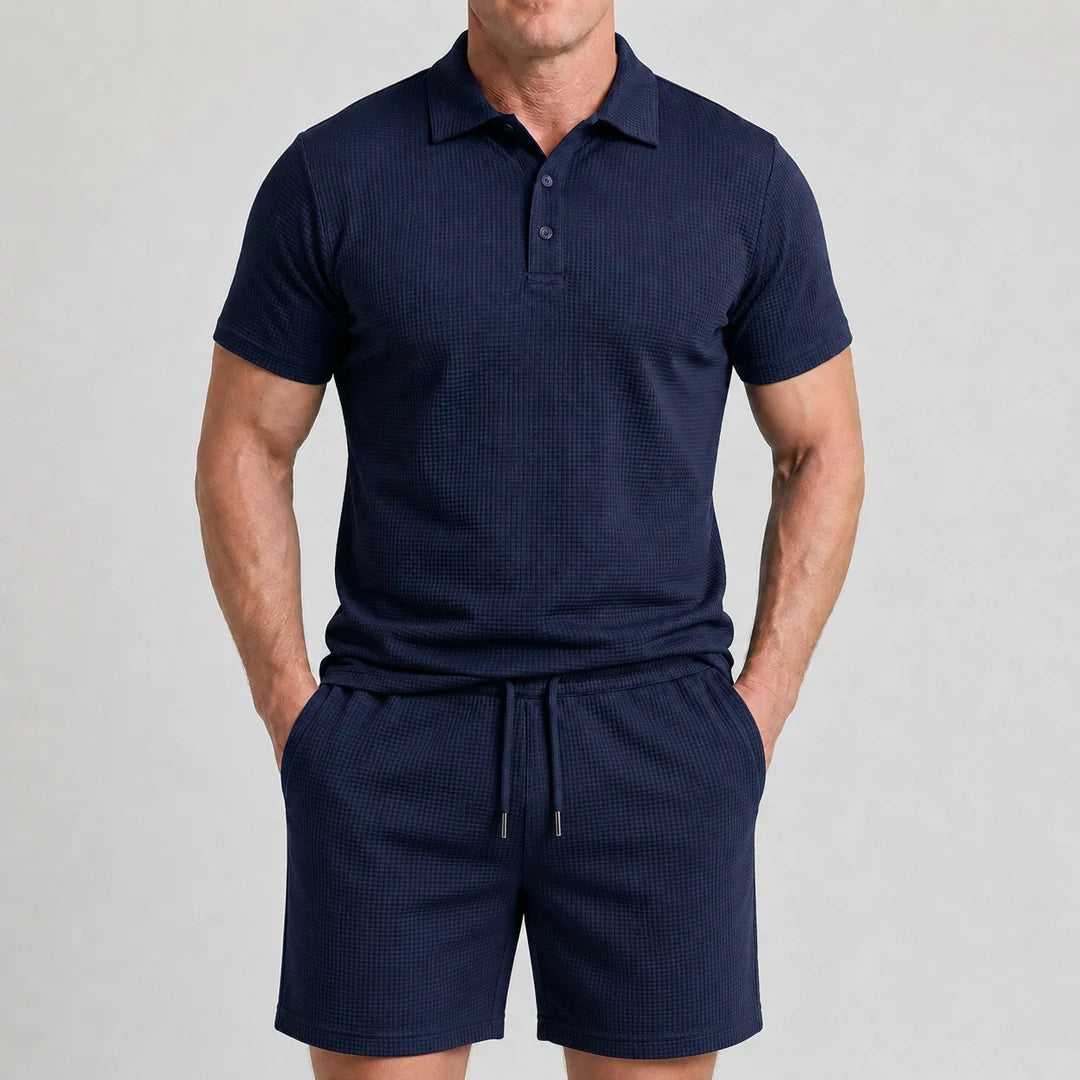 Capri Set - Ultrabequeme Shorts und Polohemd für Männer
