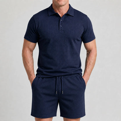 Capri Set - Ultrabequeme Shorts und Polohemd für Männer
