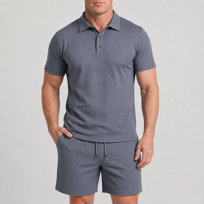 Capri Set - Ultrabequeme Shorts und Polohemd für Männer