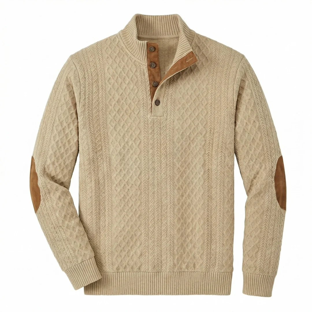 Crown - Klassischer Stehkragen-Pullover für Männer