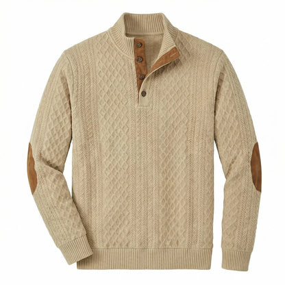 Crown - Klassischer Stehkragen-Pullover für Männer